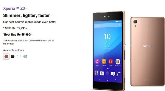 Sony Xperia Z3 Plus