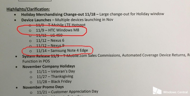 T Mobile Leaked Document
