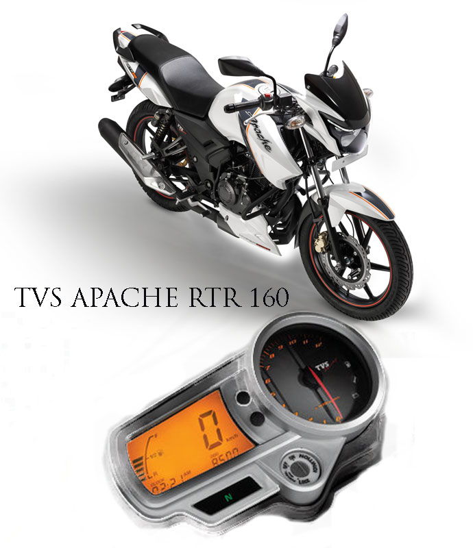 TVS-Apache-RTR-160-yello-meter