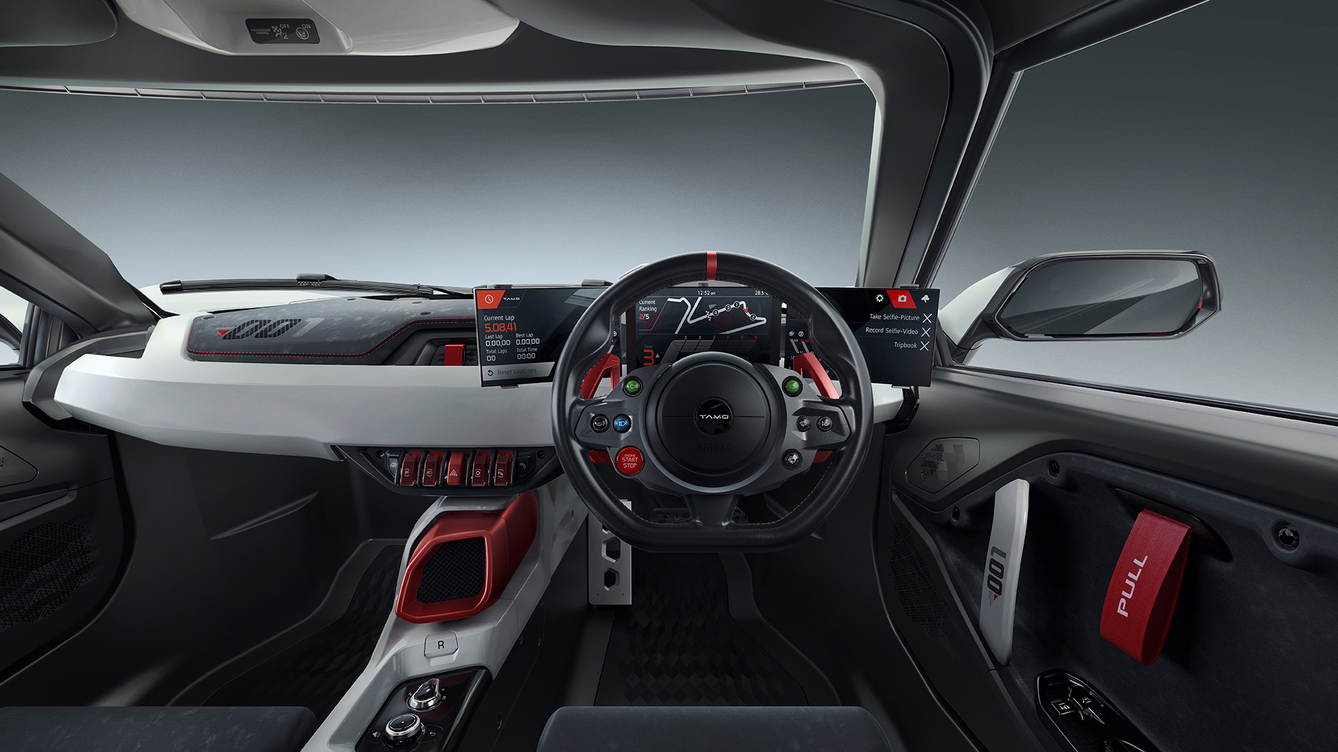 Tata Sports Car TaMo RaceMo Unwrapped Interior Dashboard profile