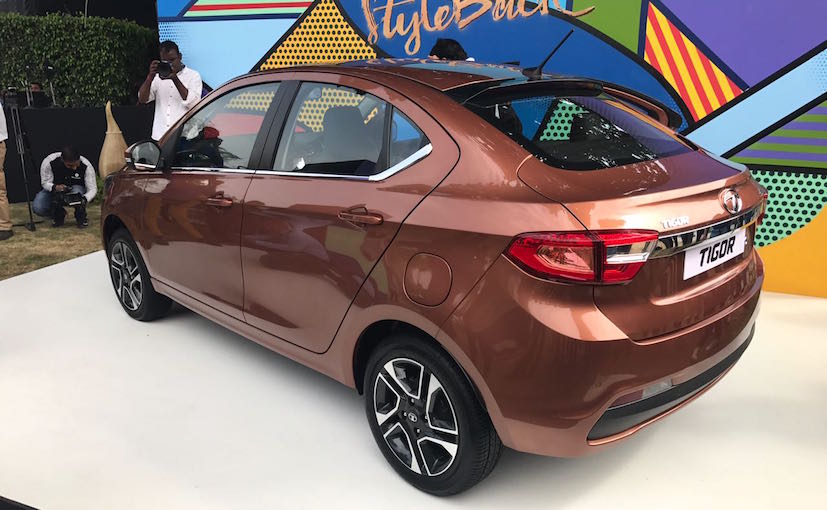 Tata Tigor Compact Sedan side rear profile