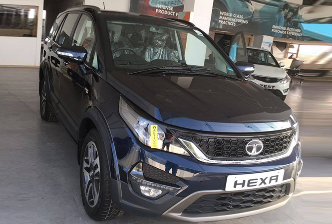 Tata Hexa Demo Unit at the Dealership in Gujarat Tata Hexa Demo Unit at the Dealership in Gujarat