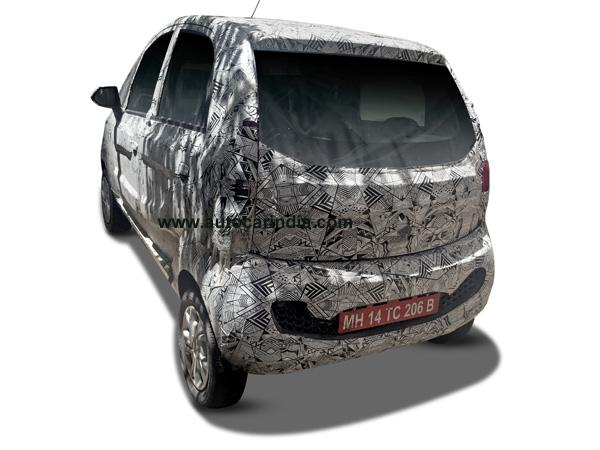 Tata Nano Pelican at the rear profile 