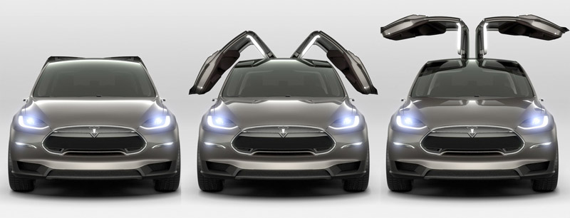 Tesla Model X Falcon Wings