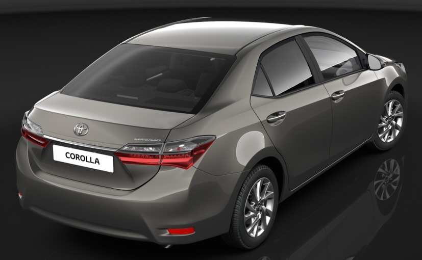India bound Toyota corolla Altis facelift model at the rear end