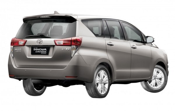 Toyota Innova Crysta Petrol Variant Rear Profile