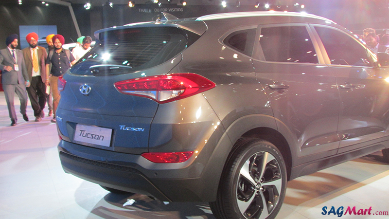 Hyundai Tucson at the rear end