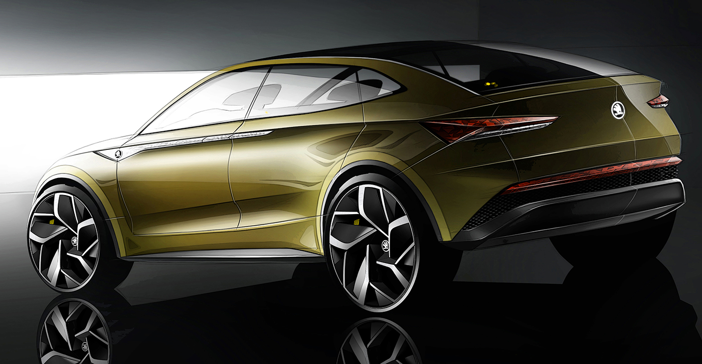 Skoda vision E concept Rear Skoda vision E concept Rear
