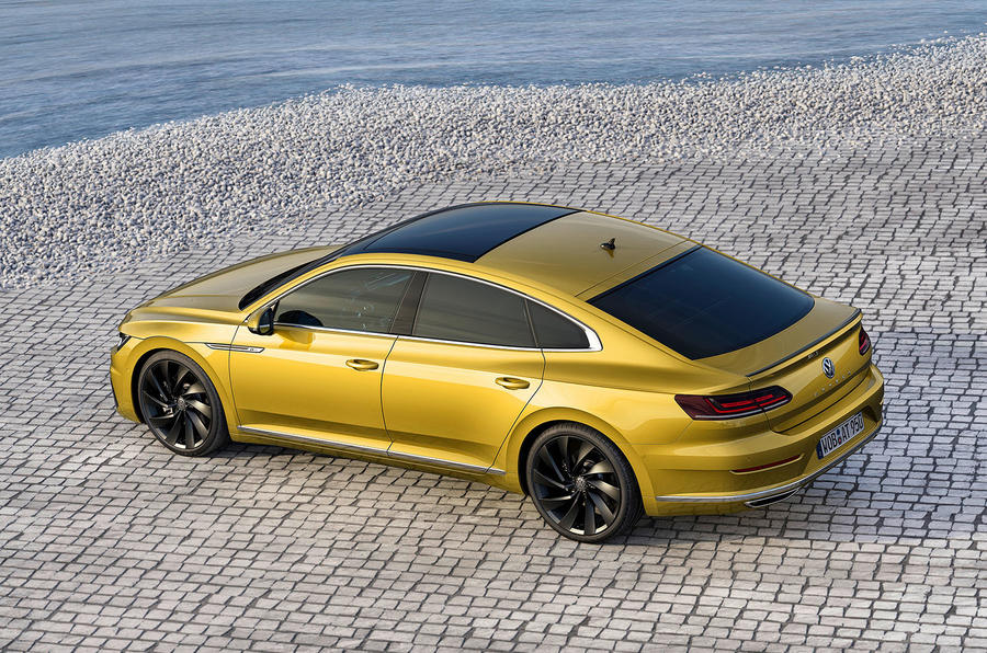 Volkswagen Arteon top view at Geneva Motor Show 2017