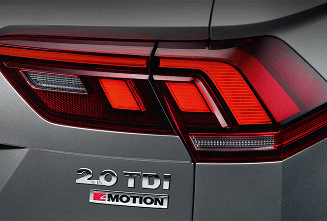 Volkswagen Tiguan SUV Launched In India LED Taillamp Volkswagen Tiguan SUV Launched In India LED Taillamp