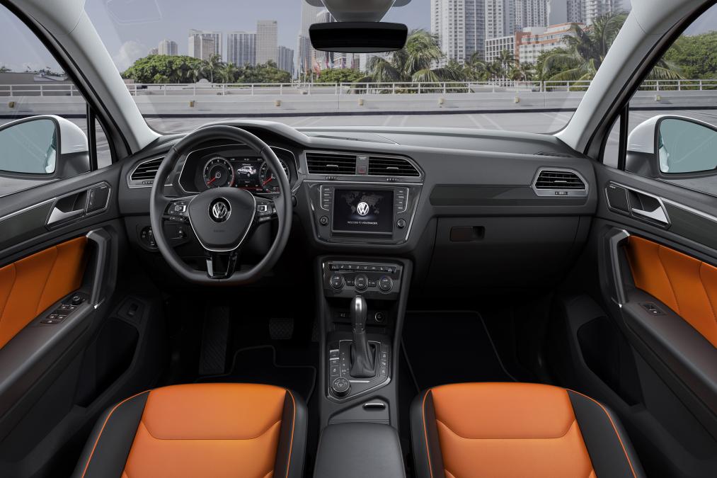 Interior of the new Volkswagen Tiguan