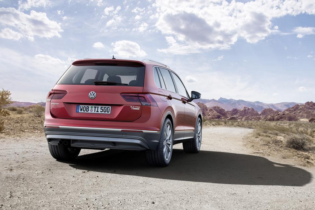 New Volkswagen Tiguan at the Rear End