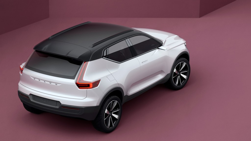 New Volvo XC40 Concept 40.1 top rear profile New Volvo XC40 Concept 40.1 top rear profile