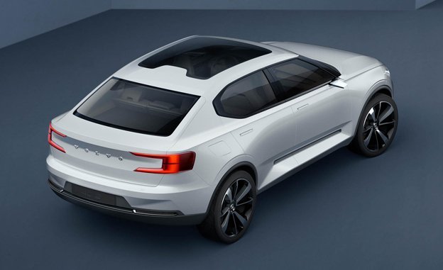 New Volvo Concept 40.2 sedan top side rear profile New Volvo Concept 40.2 sedan top side rear profile