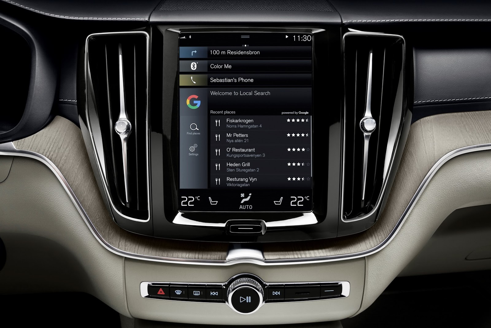 Volvo Teamed-up with Google to Develop Android Based Infotainment system featuring Google Apps and Services