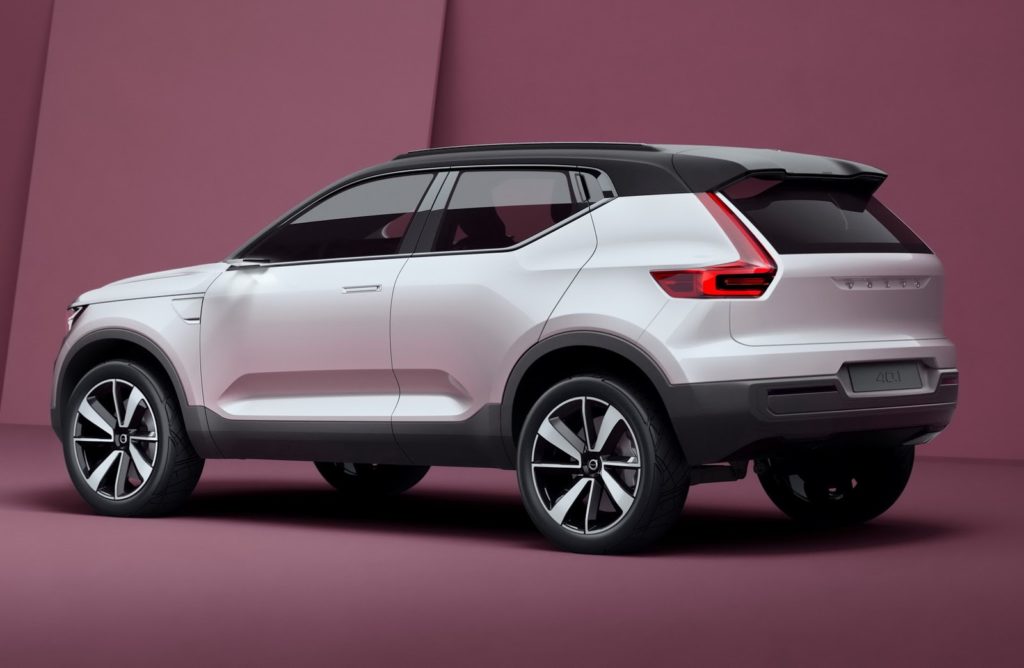 Volvo XC40 rear three quarter view