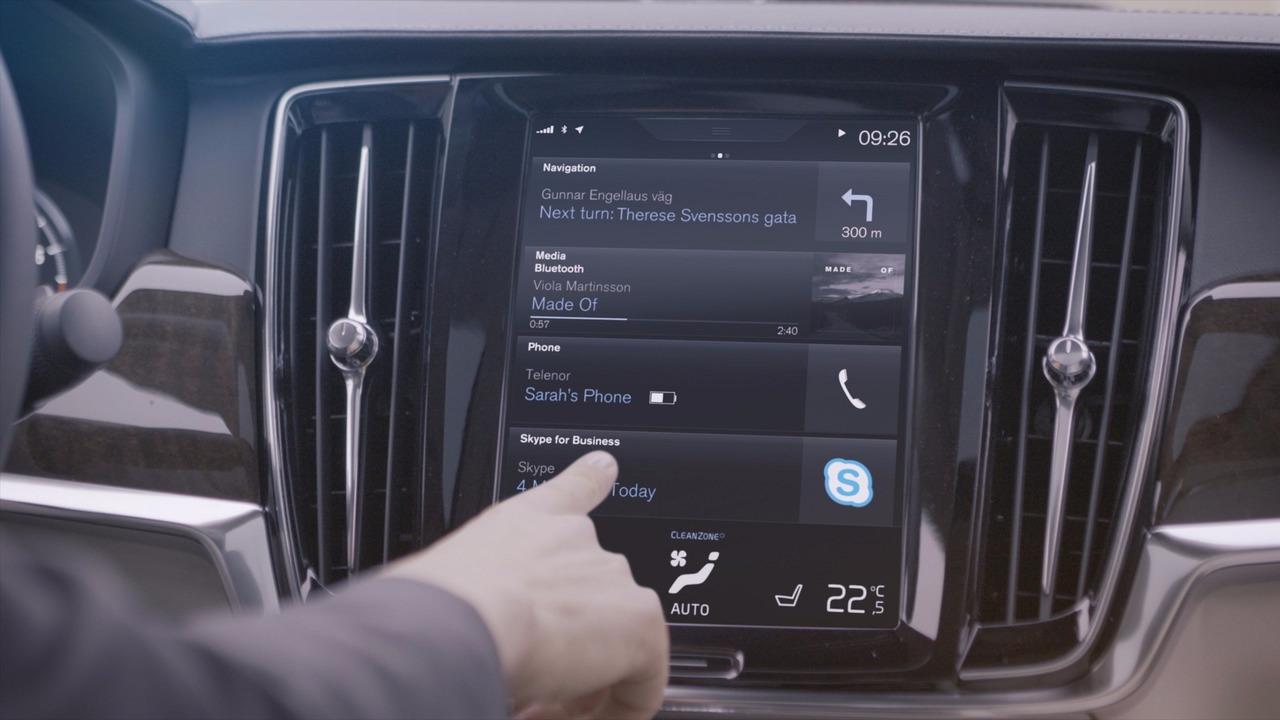 Volvo is Bringing Skype for Business to 90 Series Cars 