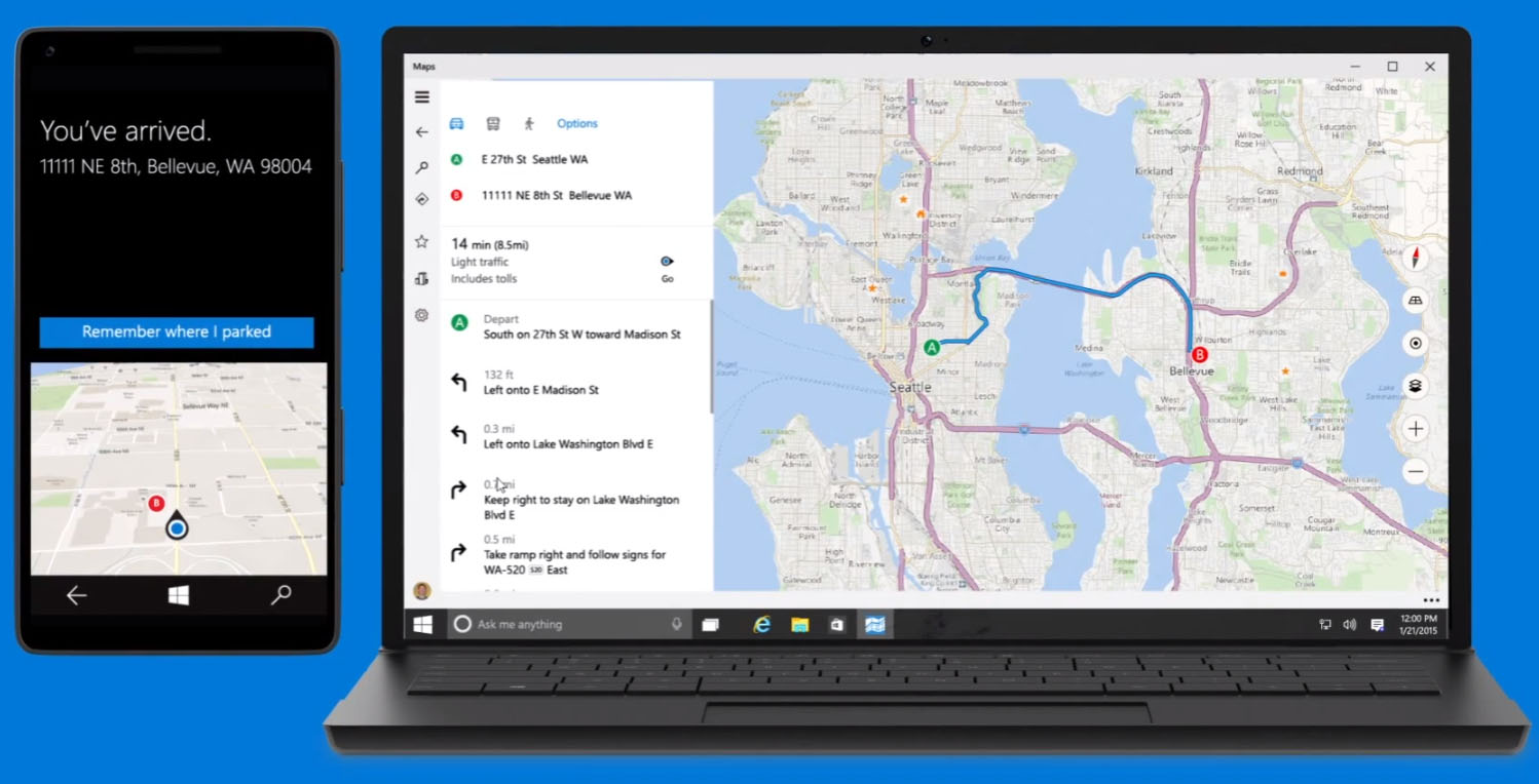 Windows 10 Maps App