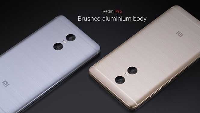 Xiaomi Redmi Pro a brushed aluminium body with CNC-chamfered edges