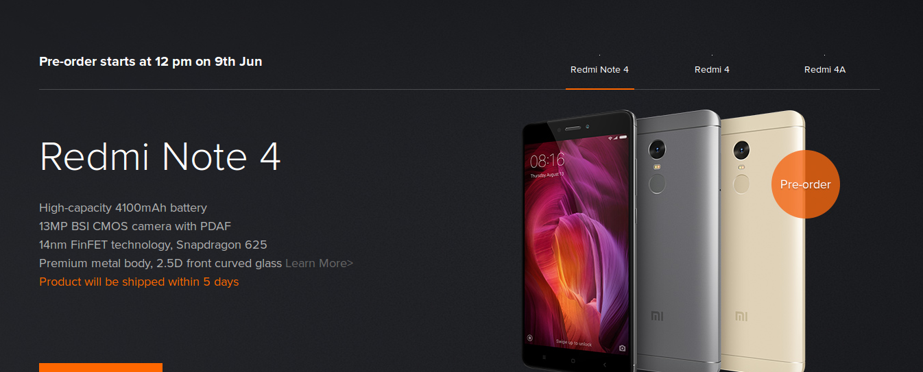 Xiaomi Redmi Note 4 Xiaomi Redmi Note 4