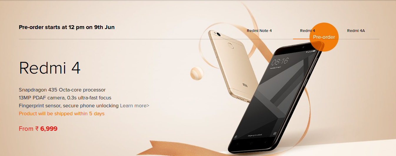 Xiaomi Redmi 4 Xiaomi Redmi 4