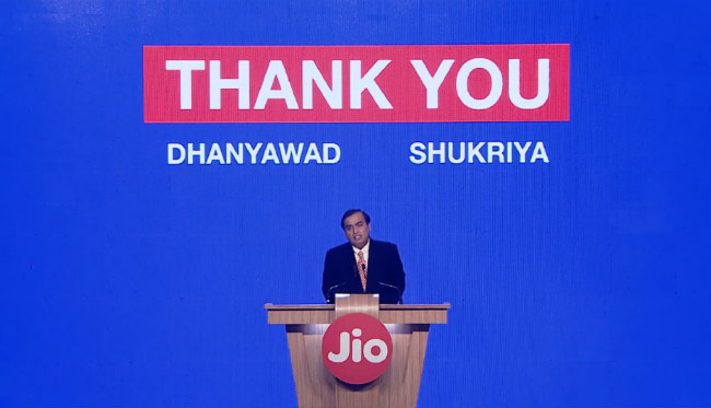 Ambani credited Jio achievement to customers, employees, and other partners