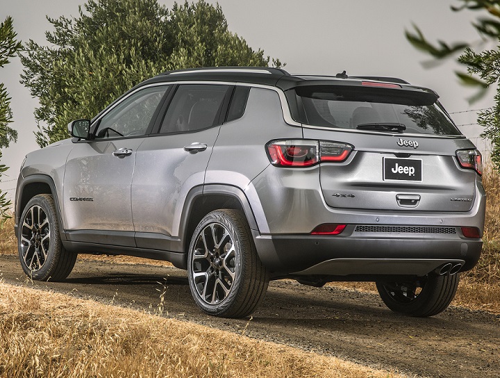 All new Jeep Compass left rear quarter