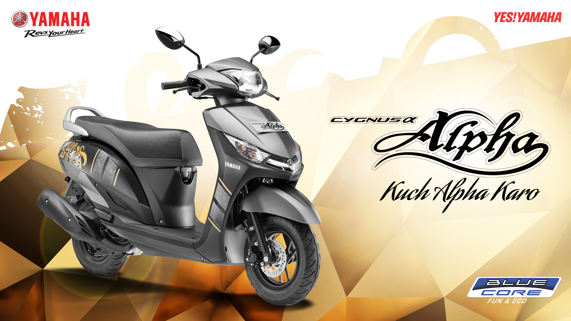 2017 Yamaha Alpha in Marvel Black colour