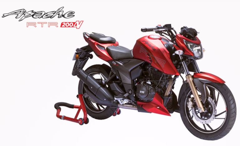 TVS Apache RTR 200 4V, Most Elevated Model Under Apache Brand