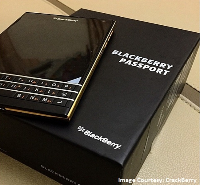 Blackberry Passport Gold Edition