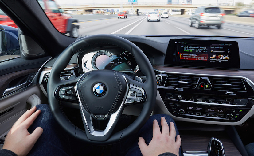 Bmw 5-series Self-driving Prototype Interior profile at CES 2017