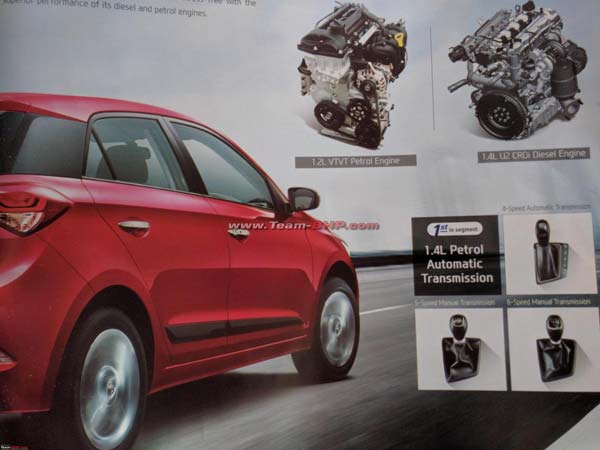 Brochure of the Automatic Elite i20