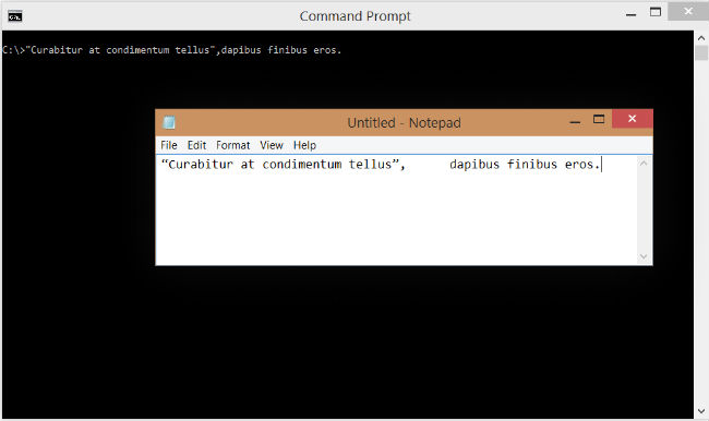 Command Prompt in Windows 10