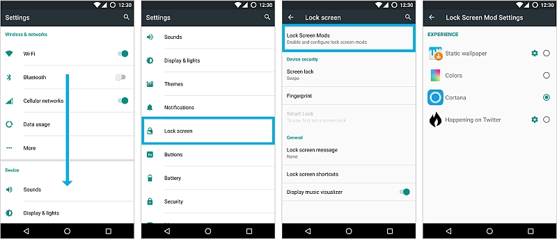 Lock Screen Mode Update in Cyanogen OS 13.1