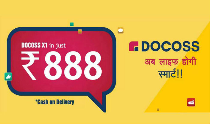 Docoss has launched a smartphone for just Rs. 888