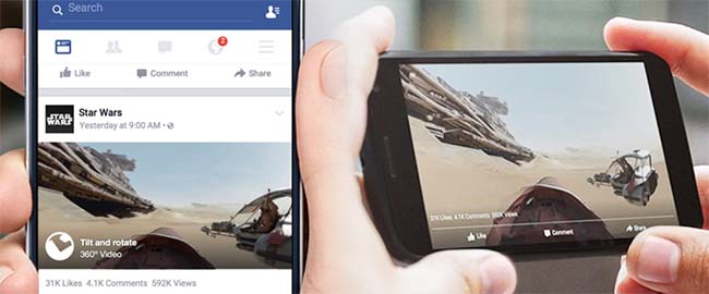 Facebook Video support for 360 degree