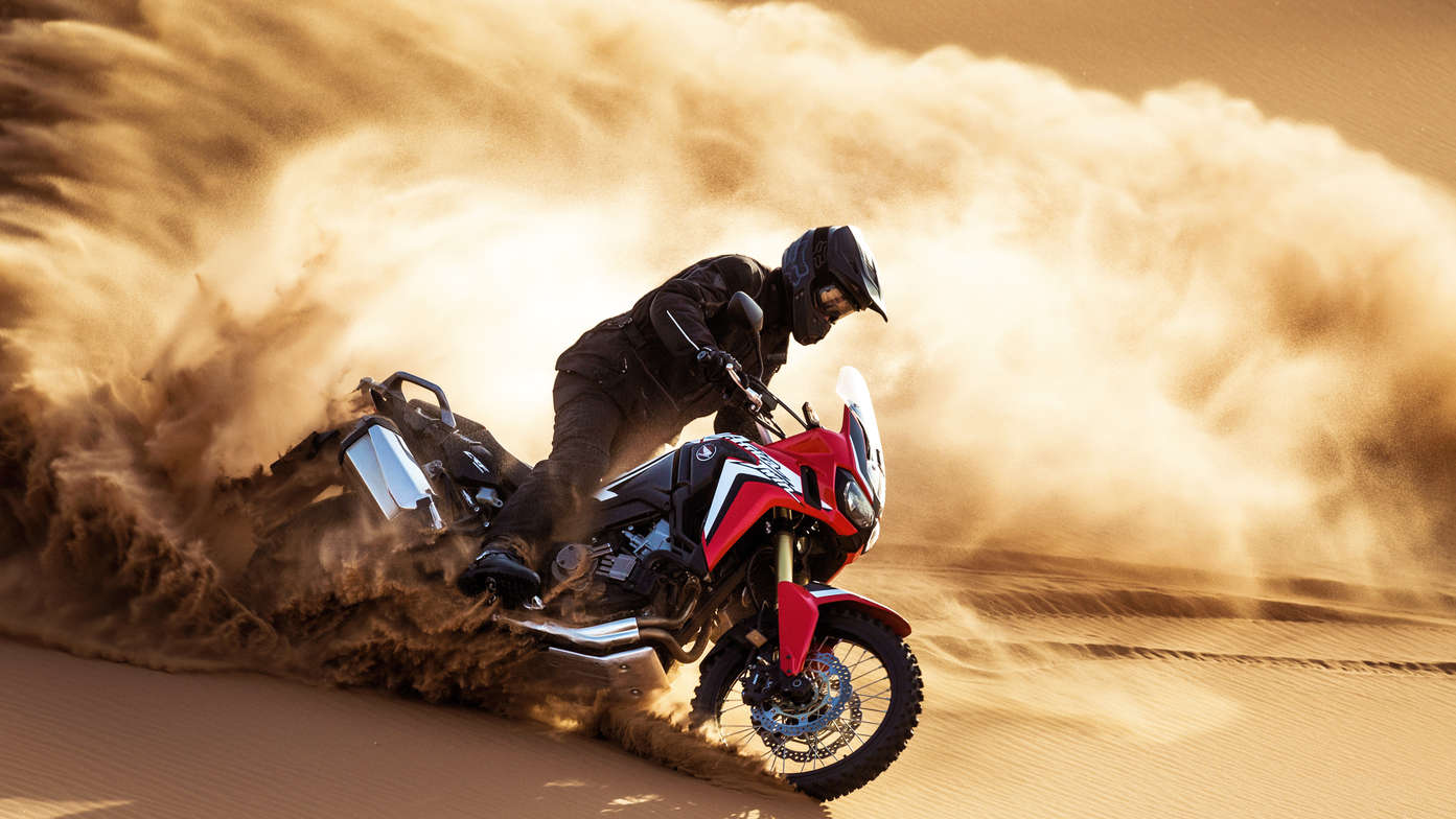 Honda Africa Twin with automatic dual clutch transmission