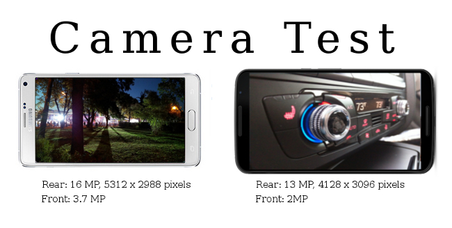 Nexus 6 vs Galaxy Note 4: Camera