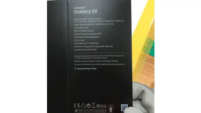 Galaxy S9 Specs