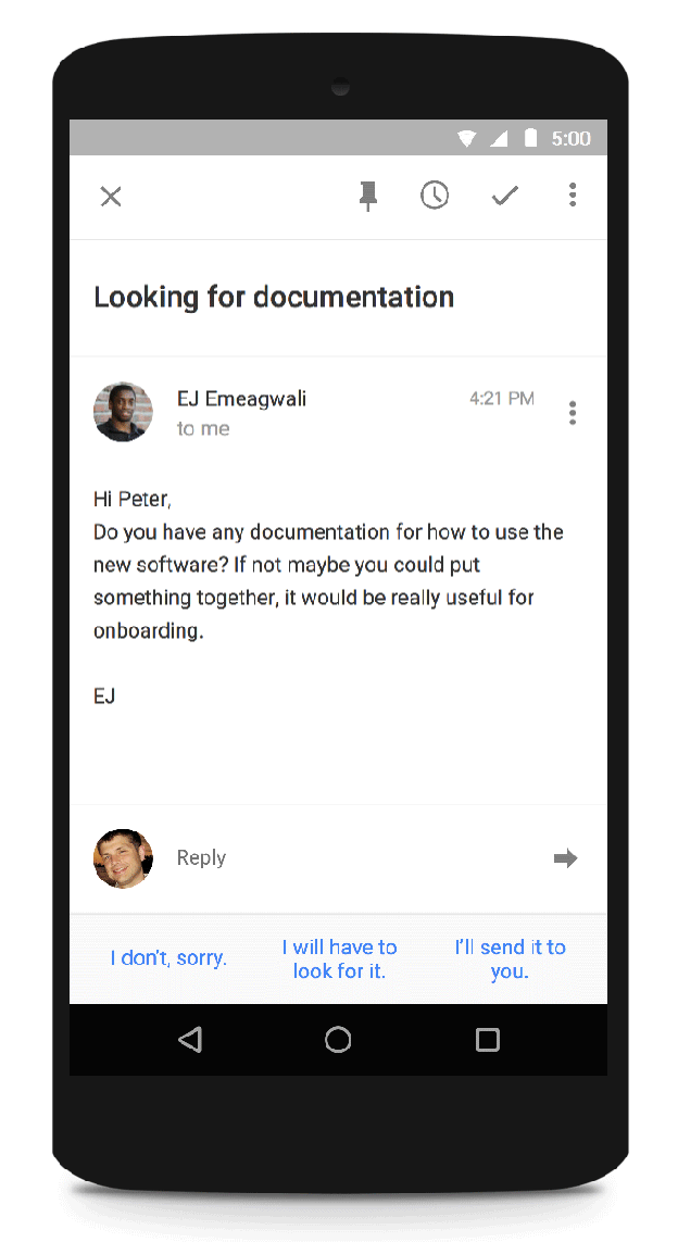 Smart Replies for Gmail