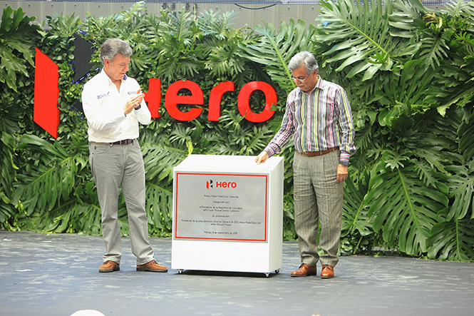 hero motocorp in colombia