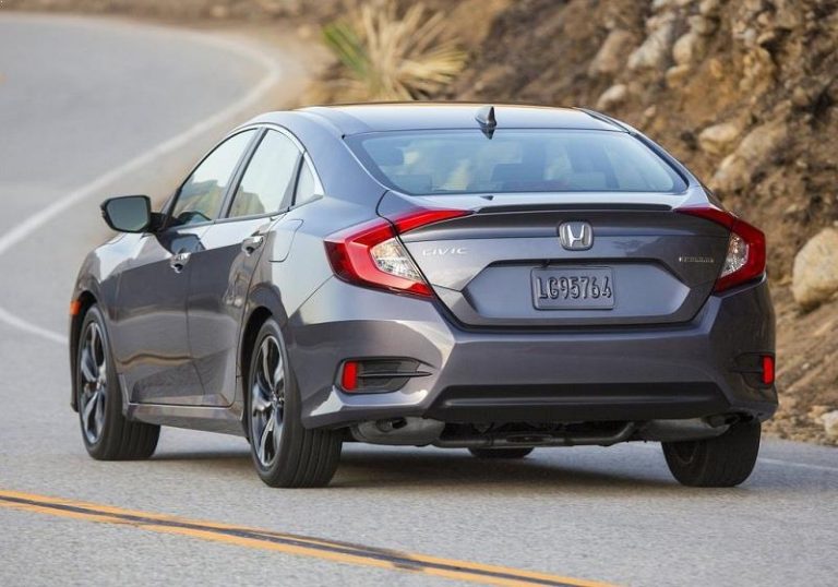 2016 Honda Civic at rear end 2016 Honda Civic at rear end