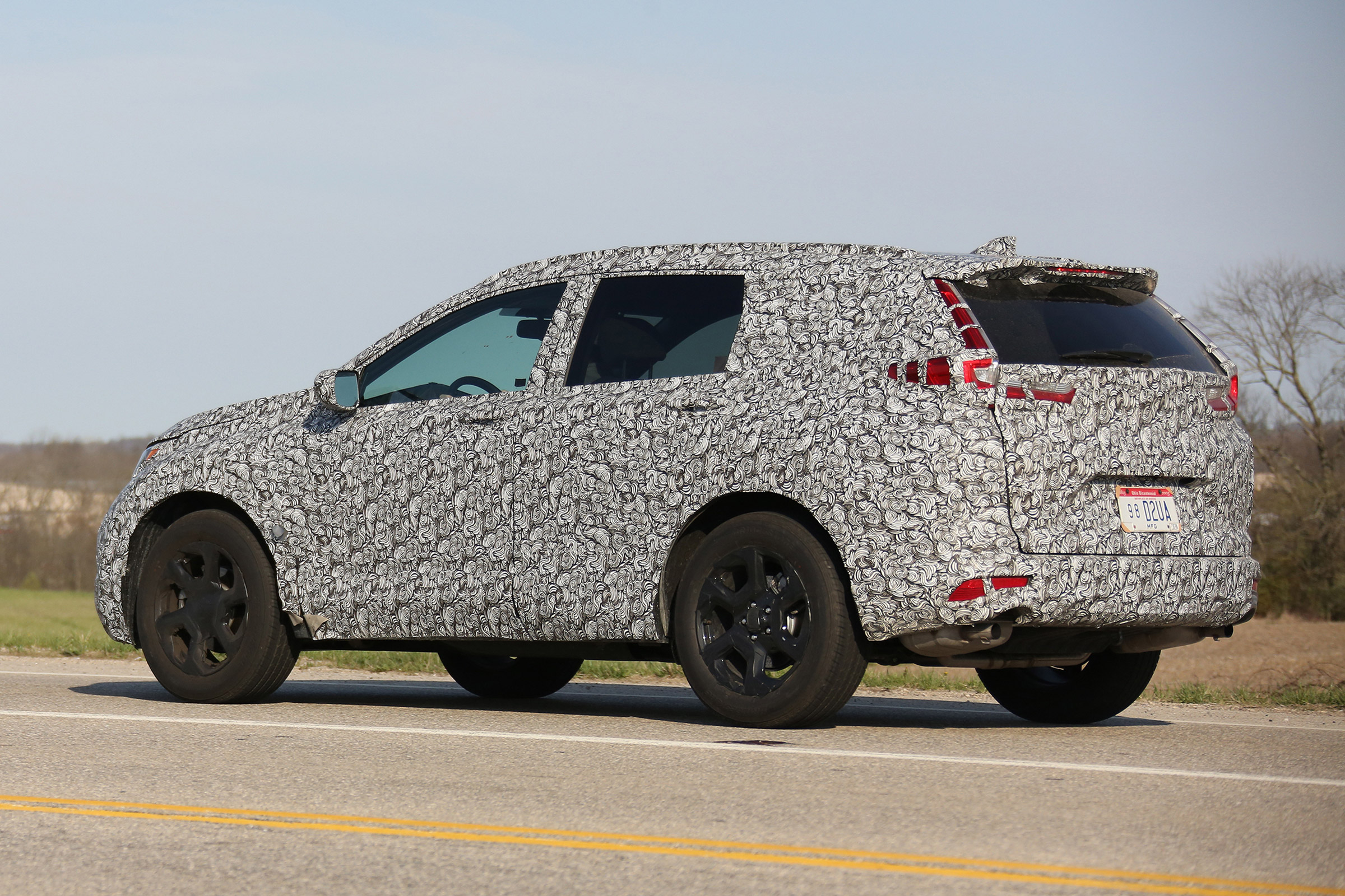2017 Honda CR-V Rear Side Captured While Testing