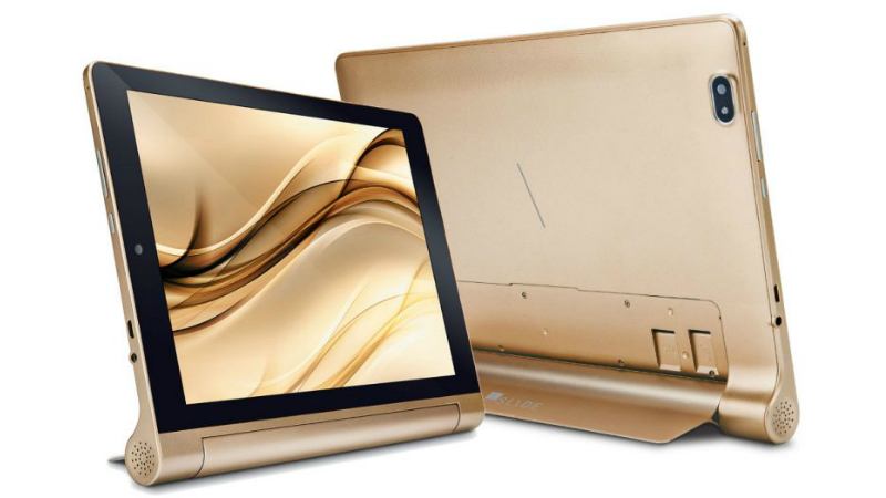 iBall Slide Brace-X1 4G Tablet in a Gold color variant