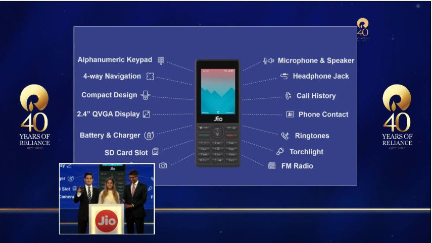 Reliance Jio Phone specifications Reliance Jio Phone specifications