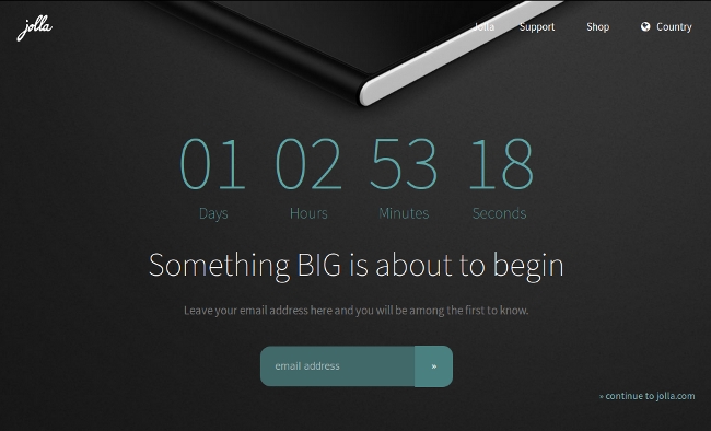 Next Jolla Smartphone to Launch, Countdown begins