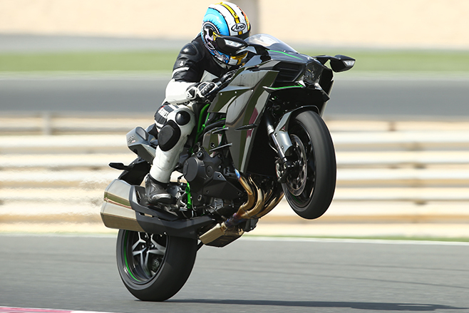 Kawasaki H2 in action