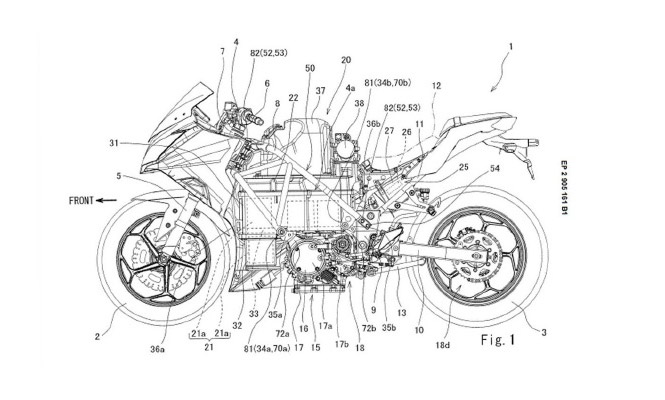 Ninja 300 Styled Electric Bike Gets Patented