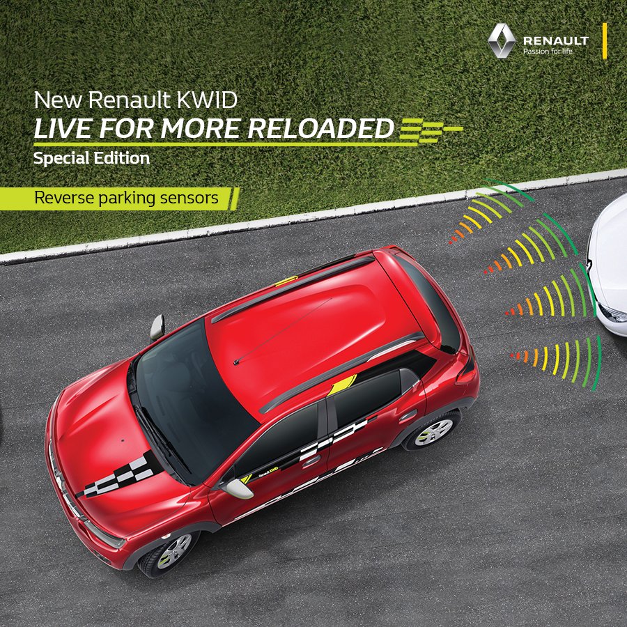 The reverse parking sensors of the new RenaultKWID