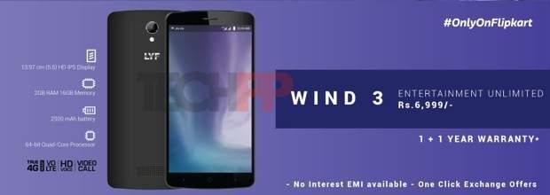 Wind 3 4G Smartphones Will Go For sale Via Flipkart